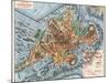 Map: Boston, c1880-Justin Winsor-Mounted Giclee Print