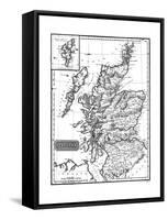 Map, Britain, Scotland-null-Framed Stretched Canvas