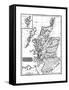 Map, Britain, Scotland-null-Framed Stretched Canvas