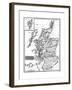 Map, Britain, Scotland-null-Framed Giclee Print