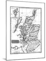 Map, Britain, Scotland-null-Mounted Giclee Print