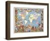 Map: British Empire, 1886-Walter Crane-Framed Giclee Print