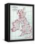 Map: British Isles, C1890-null-Framed Stretched Canvas