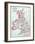 Map: British Isles, C1890-null-Framed Giclee Print