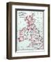 Map: British Isles, C1890-null-Framed Giclee Print