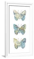 Map Butterflies-Sasha Blake-Framed Giclee Print