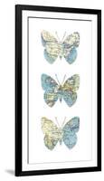 Map Butterflies-Sasha Blake-Framed Giclee Print