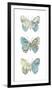 Map Butterflies-Sasha Blake-Framed Giclee Print