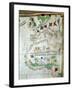 Map by Bastian Lopez Showing Europe, the British Isles and Part of Africa, Portuguese, 1558-Bastiaim Lopez-Framed Giclee Print