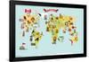 Map - Cartoon-Trends International-Framed Poster