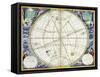 Map charting the movement of the Earth and Planets, 1660-1661-Andreas Cellarius-Framed Stretched Canvas
