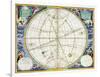 Map charting the movement of the Earth and Planets, 1660-1661-Andreas Cellarius-Framed Giclee Print