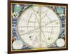 Map charting the movement of the Earth and Planets, 1660-1661-Andreas Cellarius-Framed Giclee Print