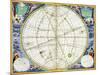 Map charting the movement of the Earth and Planets, 1660-1661-Andreas Cellarius-Mounted Giclee Print