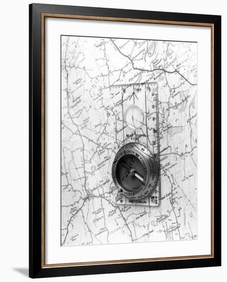 Map Compass-null-Framed Photographic Print