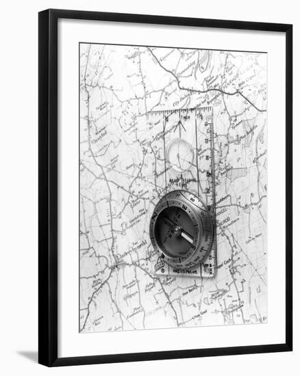 Map Compass-null-Framed Photographic Print