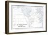 Map Contrasting Trade Routes by Way of Panama and Patagonia-null-Framed Giclee Print