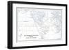 Map Contrasting Trade Routes by Way of Panama and Patagonia-null-Framed Giclee Print