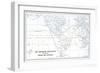 Map Contrasting Trade Routes by Way of Panama and Patagonia-null-Framed Giclee Print