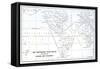 Map Contrasting Trade Routes by Way of Panama and Patagonia-null-Framed Stretched Canvas