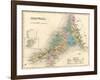 Map, Cornwall C1857-null-Framed Photographic Print