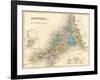 Map, Cornwall C1857-null-Framed Photographic Print