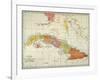 Map: Cuba, 1900-null-Framed Giclee Print