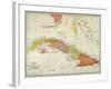 Map: Cuba, 1900-null-Framed Premium Giclee Print
