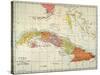 Map: Cuba, 1900-null-Stretched Canvas