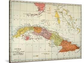 Map: Cuba, 1900-null-Stretched Canvas