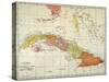 Map: Cuba, 1900-null-Stretched Canvas