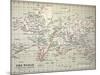 Map Darwin's Beagle Voyage South America-Paul Stewart-Mounted Photographic Print