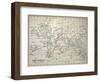 Map Darwin's Beagle Voyage South America-Paul Stewart-Framed Photographic Print