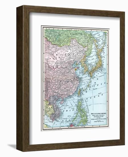 Map: East Asia, 1907-null-Framed Giclee Print