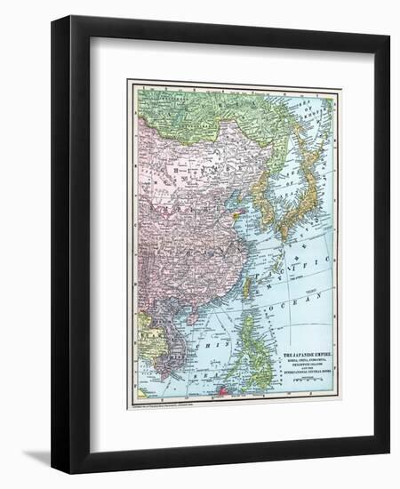 Map: East Asia, 1907-null-Framed Giclee Print