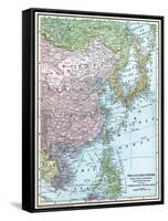 Map: East Asia, 1907-null-Framed Stretched Canvas