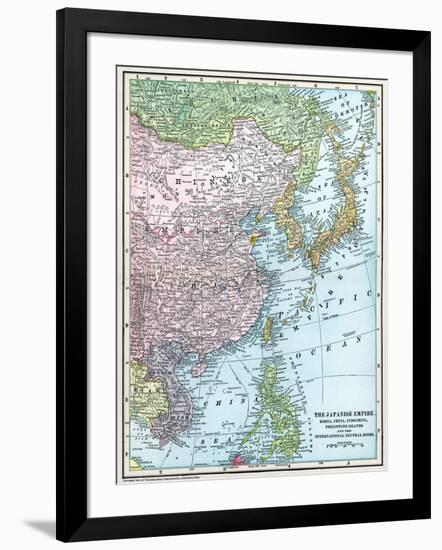 Map: East Asia, 1907-null-Framed Giclee Print