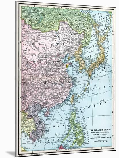 Map: East Asia, 1907-null-Mounted Giclee Print