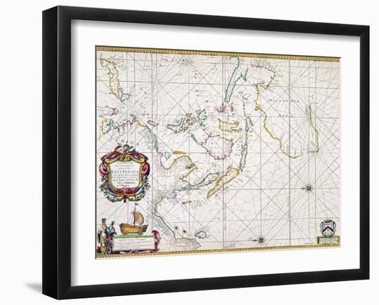 Map: East Indies, 1670-John Seller-Framed Giclee Print