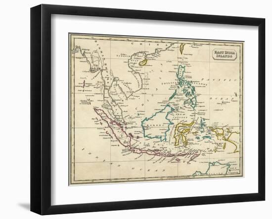 Map East Indies-null-Framed Art Print