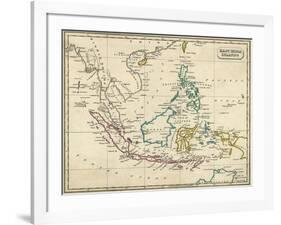 Map East Indies-null-Framed Art Print