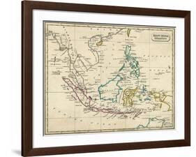 Map East Indies-null-Framed Art Print