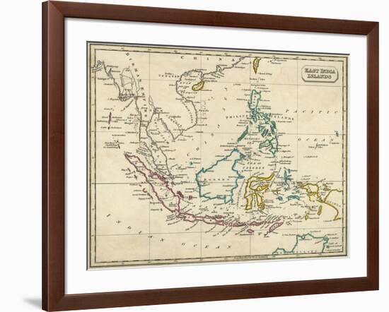 Map East Indies-null-Framed Art Print