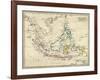 Map East Indies-null-Framed Art Print