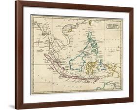 Map East Indies-null-Framed Art Print