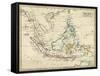 Map East Indies-null-Framed Stretched Canvas