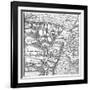 Map Egypt-null-Framed Art Print