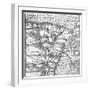 Map Egypt-null-Framed Art Print