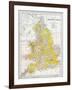 Map: England & Wales-null-Framed Giclee Print