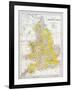 Map: England & Wales-null-Framed Giclee Print